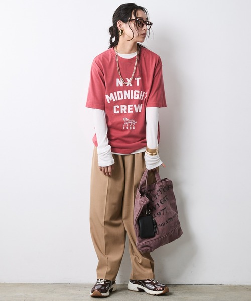 CHIC STYLE(シックスタイル)の「エアリーカットソープルオーバー<大きいサイズ有>シックスタイル(Tシャツ/カットソー・レディース・ブラック/グレー/オフホワイト・5L/4L/3L/LL/L/M)」の17枚目の写真