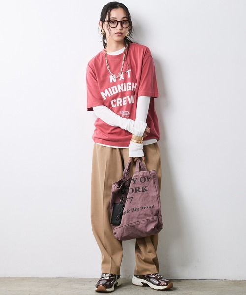 CHIC STYLE(シックスタイル)の「エアリーカットソープルオーバー<大きいサイズ有>シックスタイル(Tシャツ/カットソー・レディース・ブラック/グレー/オフホワイト・5L/4L/3L/LL/L/M)」の18枚目の写真