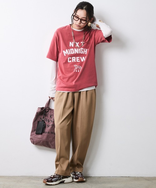 CHIC STYLE(シックスタイル)の「エアリーカットソープルオーバー<大きいサイズ有>シックスタイル(Tシャツ/カットソー・レディース・ブラック/グレー/オフホワイト・5L/4L/3L/LL/L/M)」の19枚目の写真