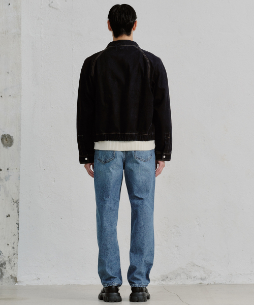 PLAC(プラック)の「テーパードジーンズ B62 ミッドブルー(デニムパンツ・メンズ・その他・36/34/32/30/31/33/29)」の7枚目の写真