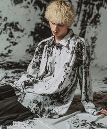 NO ID.（ノーアイディ）の「【NO ID.】Abstracts Print Long Shirt / Abstractsプリントロングシャツ（シャツ/ブラウス）」
