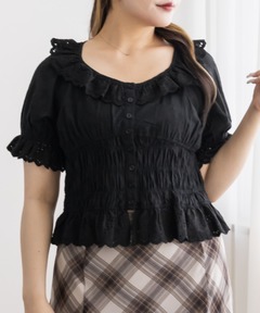shirring blouse（シャーリングブラウス）（シャツ/ブラウス）｜SENEE