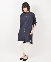 Villon'd: シャツチュニック(ネイビー)◇