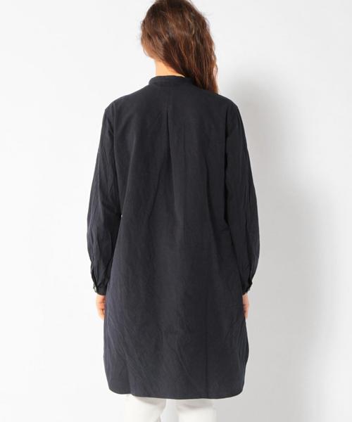 SHIPS Days(シップスデイズ)の「Villon'd: シャツチュニック(ネイビー)◇(シャツ/ブラウス・レディース・ネイビー・S~M/M~L)」の4枚目の写真