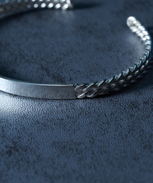 MILITARY(ミリタリー)の「【MAISON CLUB】Vintage Center Flat Bangle Silver925 KUN(バングル/リストバンド・メンズ・シルバー・FREE)」の5枚目の写真