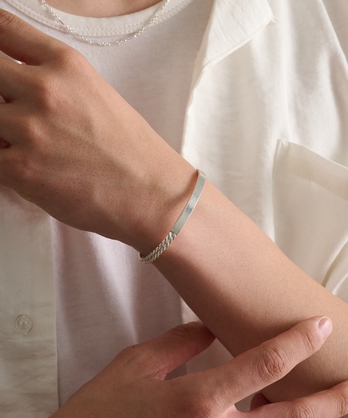 MILITARY(ミリタリー)の「【MAISON CLUB】Vintage Center Flat Bangle Silver925 KUN(バングル/リストバンド・メンズ・シルバー・FREE)」の11枚目の写真