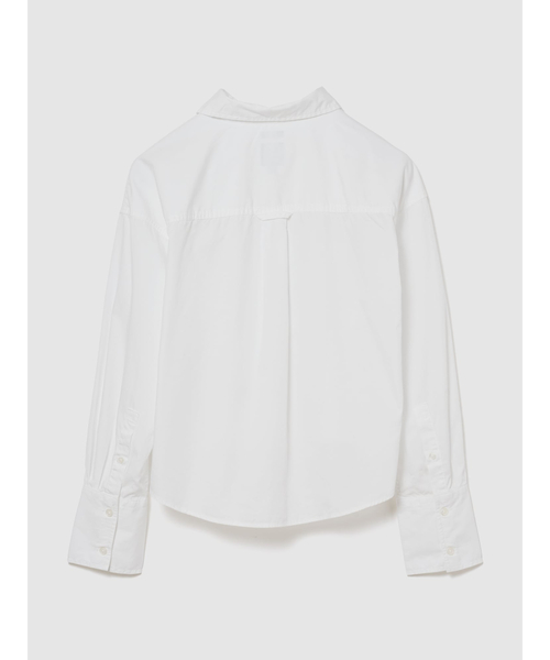 GAP(ギャップ)の「オーガニックコットン ポプリン オーバーサイズ クロップドシャツ(シャツ/ブラウス・レディース・その他/ブラウン/キャメル・XS/S/M/L/XXS)」の7枚目の写真