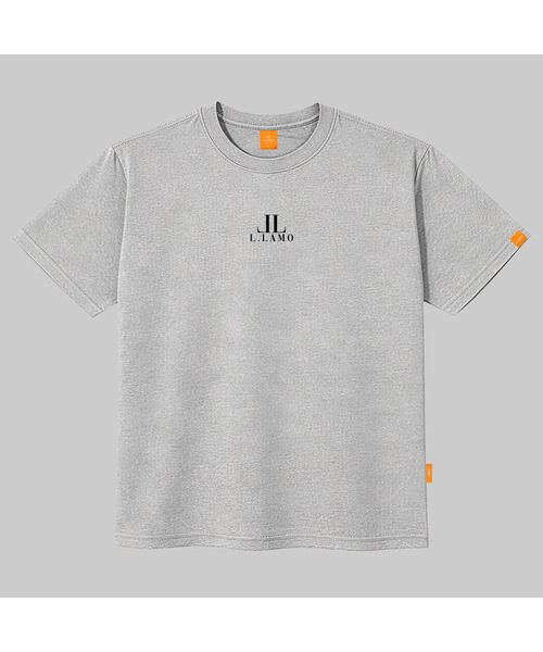 LLAMO(エラモ)の「LLロゴ 半袖Tシャツ 男女共用 ビッグサイズ(Tシャツ/カットソー・メンズ・ホワイト/ブラック/グレー/ダークインディゴブルー・SMALL/MEDIUM/LARGE/X-LARGE/2XL/4XL/3XL)」の3枚目の写真