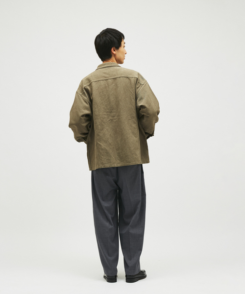JOURNAL STANDARD J.S HOMESTEAD(ジャーナルスタンダードホームステッド)の「J.S.Homestead / コットン リネン ウエスト ポケット 短丈 シャツ(シャツ/ブラウス・メンズ・ブラウン系その他/カーキ/ベージュ/ブラック・MEDIUM/LARGE)」の19枚目の写真