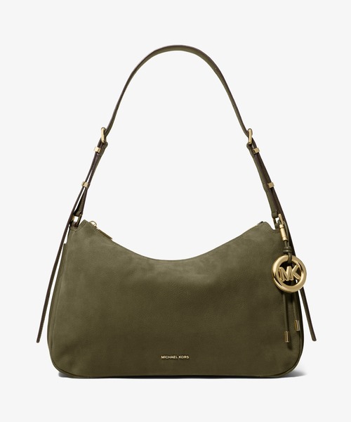 MICHAEL KORS(マイケルコース)の「NOLITA ヌバック コンバーチブル ショルダーバッグ ミディアム(ショルダーバッグ・レディース・グリーン系・FREE)」の1枚目の写真