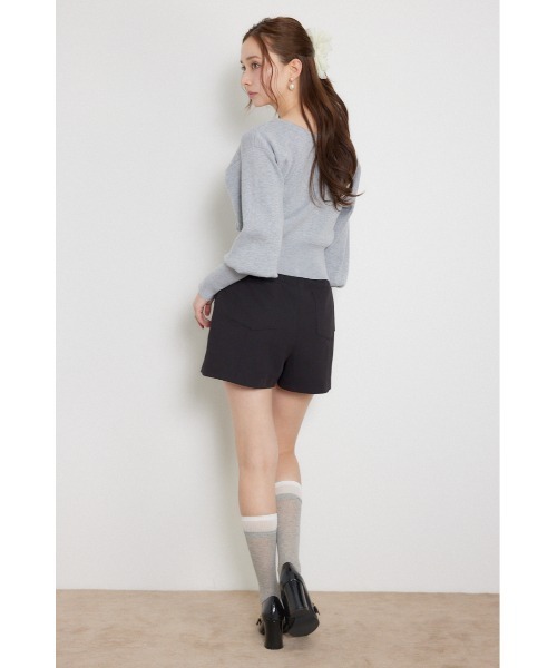 rienda（リエンダ）の「【AW先行アイテム】ウォッシャブルコンパクトニットカーディガントップス　秋服（カーディガン/ボレロ・レディース・レッド/ライトグレー/ライトピンク/ブラック・FREE）」の14枚目の写真