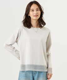 【J.PRESS】バスクボーダーカットソー コットン 新品 Mサイズ グレー バスクボーダー カットソー（Tシャツ/カットソー）｜J.PRESS（ジェイ