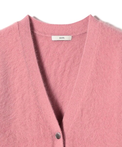 SHIPS(シップス)の「杢 フォックス カシミヤ Vネック カーディガン(カーディガン/ボレロ・レディース・ピンク/グレー・ONE SIZE)」の21枚目の写真