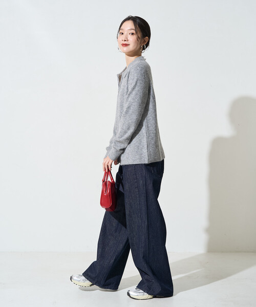 FREAK'S STORE(フリークスストア)の「限定展開 ストレート ライン デニム(デニムパンツ・レディース・ブルー/ネイビー/グレー・27/25/26)」の12枚目の写真