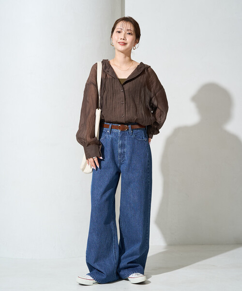 FREAK'S STORE(フリークスストア)の「限定展開 ストレート ライン デニム(デニムパンツ・レディース・ブルー/ネイビー/グレー・27/25/26)」の21枚目の写真