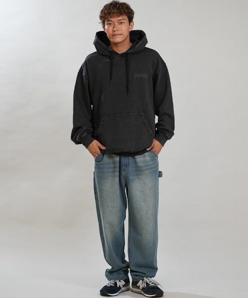 THRASHER（スラッシャー）の「【ムラサキスポーツ限定】THRASHER/スラッシャー プルオーバー パーカー 264TH1PK102（パーカー・メンズ・ブラック×イエロー/ブラック×ホワイト/ブラック×ブラック・M/L/XL）」の11枚目の写真