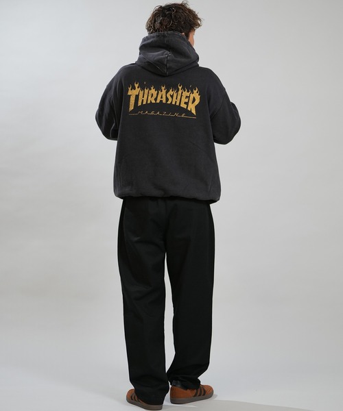 THRASHER（スラッシャー）の「【ムラサキスポーツ限定】THRASHER/スラッシャー プルオーバー パーカー 264TH1PK102（パーカー・メンズ・ブラック×イエロー/ブラック×ホワイト/ブラック×ブラック・M/L/XL）」の17枚目の写真