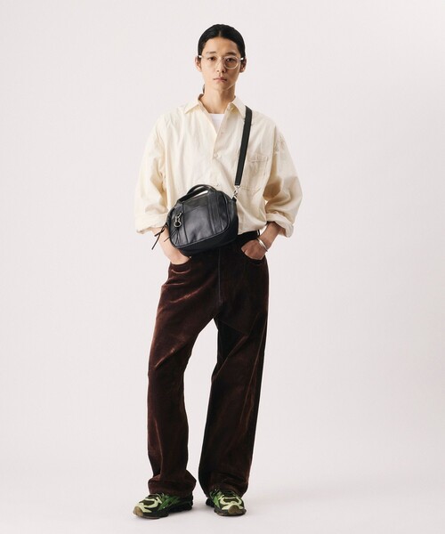 Firsthand(ファーストハンド)の「Firsthand/ファーストハンド 2way Round Mini Hand Bag / 2ウェイ ラウンド ミニ ハンドバッグ【限定展開】(ハンドバッグ・メンズ・ブラック・ONE SIZE)」の2枚目の写真