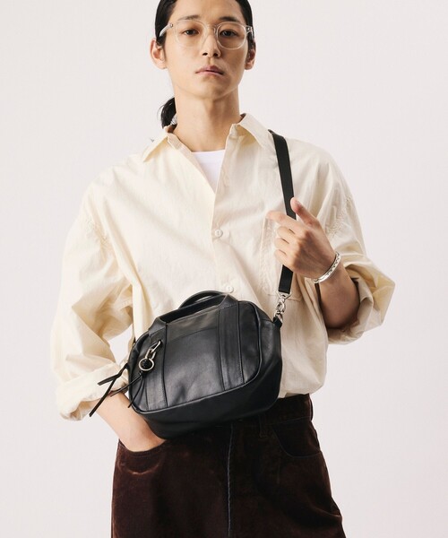 Firsthand(ファーストハンド)の「Firsthand/ファーストハンド 2way Round Mini Hand Bag / 2ウェイ ラウンド ミニ ハンドバッグ【限定展開】(ハンドバッグ・メンズ・ブラック・ONE SIZE)」の16枚目の写真