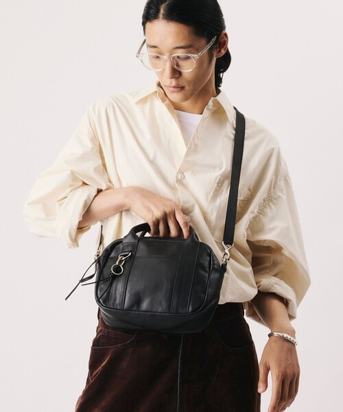 Firsthand(ファーストハンド)の「Firsthand/ファーストハンド 2way Round Mini Hand Bag / 2ウェイ ラウンド ミニ ハンドバッグ【限定展開】(ハンドバッグ・メンズ・ブラック・ONE SIZE)」の17枚目の写真
