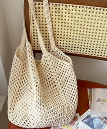 おしゃれスタ（オシャレスタ）の「メッシュ・トートバッグ（かごバッグ）」