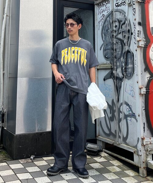 CIAOPANIC(チャオパニック)の「【cian denim/シアンデニム】ルーズストレートデニム(デニムパンツ・メンズ・インディゴブルー/ブラウン/グレー・MEDIUM/SMALL/LARGE)」の8枚目の写真