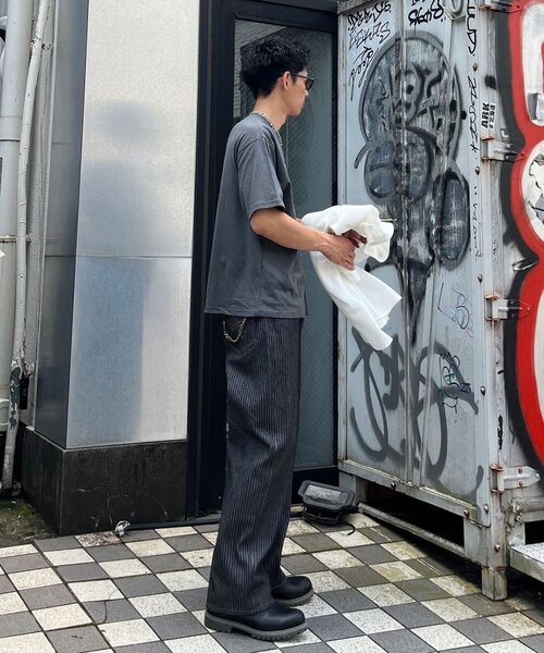 CIAOPANIC(チャオパニック)の「【cian denim/シアンデニム】ルーズストレートデニム(デニムパンツ・メンズ・インディゴブルー/ブラウン/グレー・MEDIUM/SMALL/LARGE)」の9枚目の写真