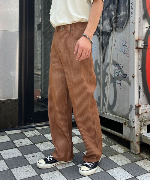 CIAOPANIC(チャオパニック)の「【cian denim/シアンデニム】ルーズストレートデニム(デニムパンツ・メンズ・インディゴブルー/ブラウン/グレー・MEDIUM/SMALL/LARGE)」の12枚目の写真