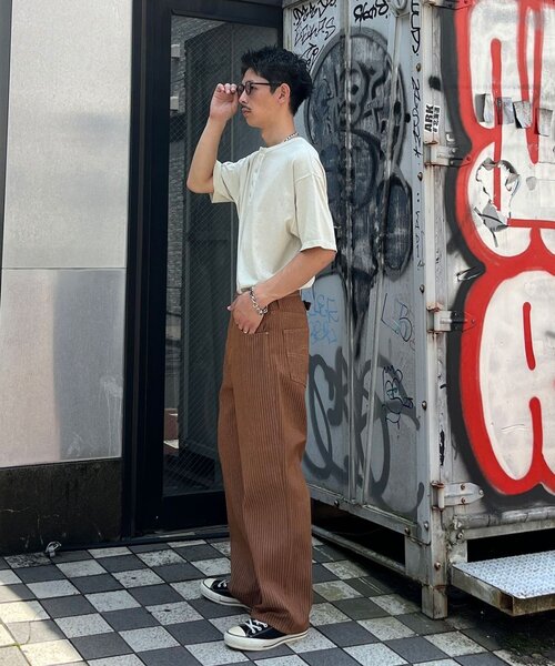 CIAOPANIC(チャオパニック)の「【cian denim/シアンデニム】ルーズストレートデニム(デニムパンツ・メンズ・インディゴブルー/ブラウン/グレー・MEDIUM/SMALL/LARGE)」の15枚目の写真