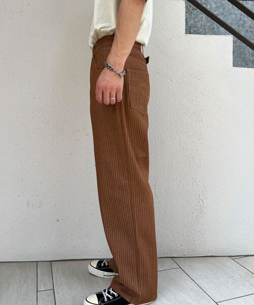 CIAOPANIC(チャオパニック)の「【cian denim/シアンデニム】ルーズストレートデニム(デニムパンツ・メンズ・インディゴブルー/ブラウン/グレー・MEDIUM/SMALL/LARGE)」の18枚目の写真