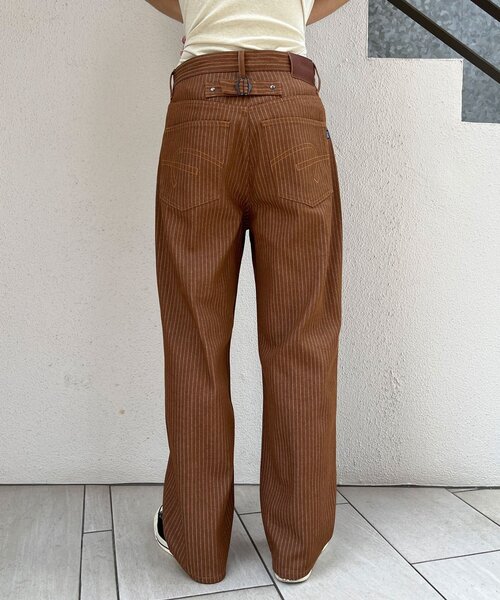 CIAOPANIC(チャオパニック)の「【cian denim/シアンデニム】ルーズストレートデニム(デニムパンツ・メンズ・インディゴブルー/ブラウン/グレー・MEDIUM/SMALL/LARGE)」の19枚目の写真
