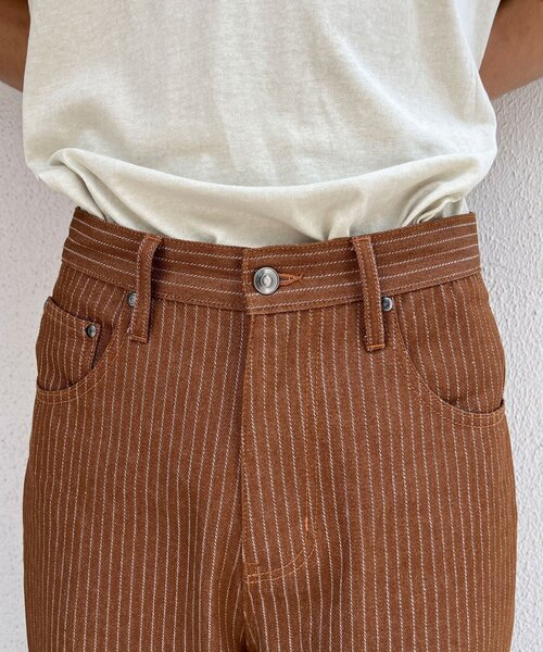CIAOPANIC(チャオパニック)の「【cian denim/シアンデニム】ルーズストレートデニム(デニムパンツ・メンズ・インディゴブルー/ブラウン/グレー・MEDIUM/SMALL/LARGE)」の20枚目の写真