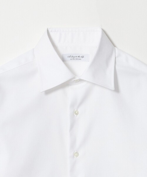 A DAY IN THE LIFE UNITED ARROWS（アデイインザライフユナイテッドアローズ）の「レギュラーフィット ツイル セミワイドカラーシャツ-イージーケア-＜A DAY IN THE LIFE＞（シャツ/ブラウス・メンズ・ライラック/ライトブルー/ホワイト・40cm/38cm/37cm/39cm/41cm/42cm）」の12枚目の写真