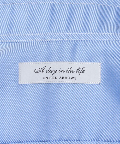 A DAY IN THE LIFE UNITED ARROWS（アデイインザライフユナイテッドアローズ）の「レギュラーフィット ツイル セミワイドカラーシャツ-イージーケア-＜A DAY IN THE LIFE＞（シャツ/ブラウス・メンズ・ライラック/ライトブルー/ホワイト・40cm/38cm/37cm/39cm/41cm/42cm）」の5枚目の写真