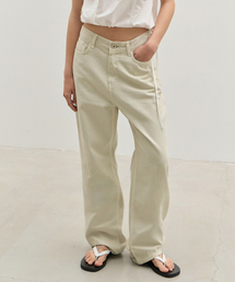 Relaxed Oxford Denim - Washed Beige