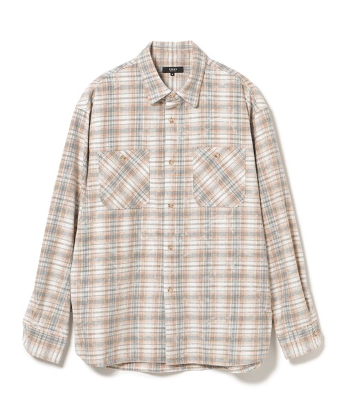 BEAMS HEART(ビームスハート)の「フェードプリント リラックスフィット ネルシャツ(シャツ/ブラウス・メンズ・ブルー系その他・MEDIUM/SMALL)」の9枚目の写真