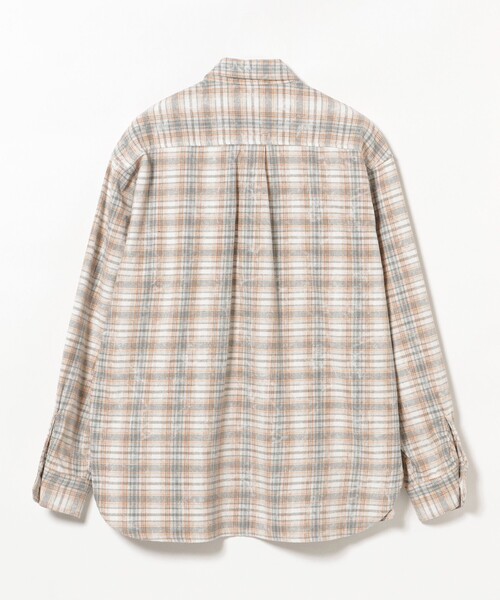 BEAMS HEART(ビームスハート)の「フェードプリント リラックスフィット ネルシャツ(シャツ/ブラウス・メンズ・ブルー系その他・MEDIUM/SMALL)」の10枚目の写真