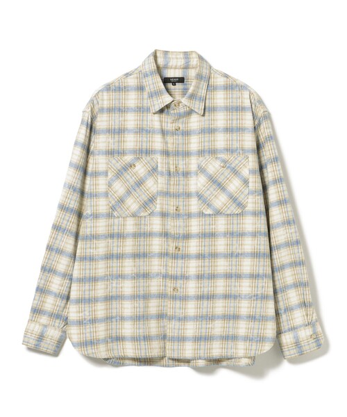 BEAMS HEART(ビームスハート)の「フェードプリント リラックスフィット ネルシャツ(シャツ/ブラウス・メンズ・ブルー系その他・MEDIUM/SMALL)」の12枚目の写真