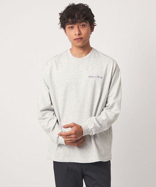 A DAY IN THE LIFE UNITED ARROWS(アデイインザライフユナイテッドアローズ)の「ロゴ ワイド カットソー<A DAY IN THE LIFE>(Tシャツ/カットソー・メンズ・ライトピンク/ホワイト/ライトグレー・M/L)」の2枚目の写真