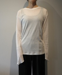 MIDWEST | CLANE SHEER LOOSE CUT TOPS(Tシャツ/カットソー)