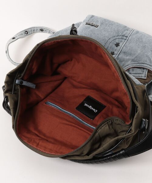 Desigual（デシグアル）の「Reworked denim patchwork backpack / リワークドデニムパッチワークバックパック（バックパック/リュック・レディース・ブルー・FREE）」の7枚目の写真