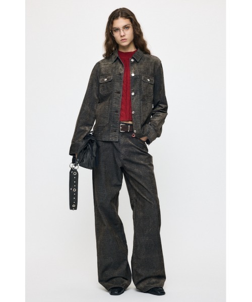 MOUSSY(マウジー)の「【26年AW新作】【セットアップ対応】VELVET FITTED ジャケット(その他アウター・レディース・ブラック系その他/ベージュ系その他・2/1)」の5枚目の写真