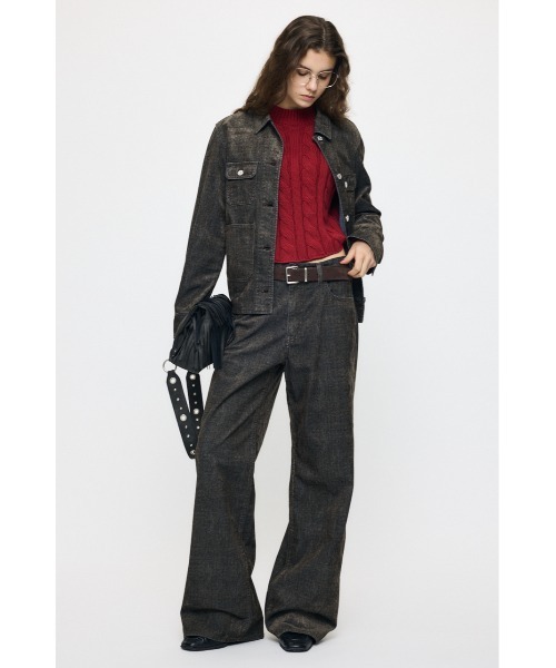 MOUSSY(マウジー)の「【26年AW新作】【セットアップ対応】VELVET FITTED ジャケット(その他アウター・レディース・ブラック系その他/ベージュ系その他・2/1)」の6枚目の写真