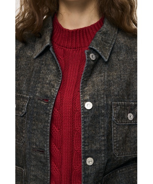 MOUSSY(マウジー)の「【26年AW新作】【セットアップ対応】VELVET FITTED ジャケット(その他アウター・レディース・ブラック系その他/ベージュ系その他・2/1)」の10枚目の写真