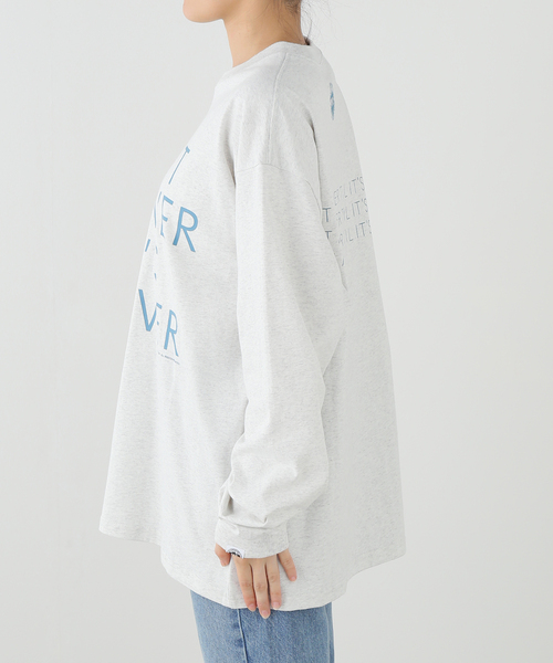 CITY COUNTRY CITY(シティーカントリーシティー)の「別注【City Country City】ロンT(Tシャツ/カットソー・レディース・ホワイト系その他/チャコールグレー/パープル・MEDIUM)」の16枚目の写真