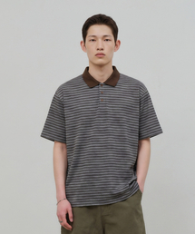ストライプカラー半袖Tシャツ-FBSK5701D12