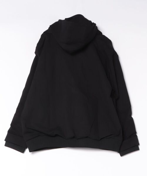 antiqua（アンティカ）の「重ね着風 異素材 フード付き ジャケット（その他アウター・レディース・ブラック・REGULAR）」の2枚目の写真