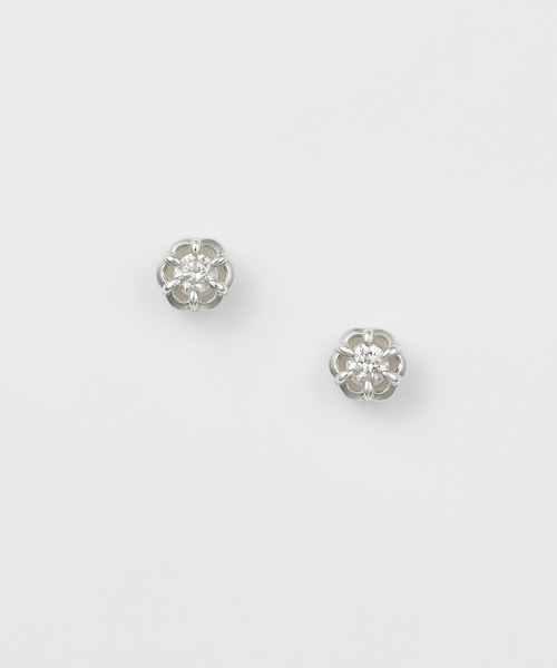 agete(アガット)の「シルバーダイヤモンドピアス(0.04ct)(ピアス(両耳用)・レディース・シルバー系その他・フリー)」の3枚目の写真