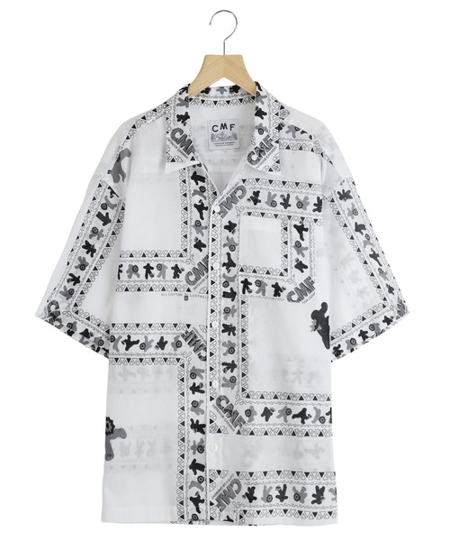 CMF OUTDOOR GARMENT（シーエムエフアウトドアガーメント）の「CMF OUTDOOR GARMENT / シーエムエフ アウトドア ガーメント：BANDANA SHIRTS：CMF2601-S05[AST]（シャツ/ブラウス・メンズ・ホワイト/ブラック・L）」の2枚目の写真
