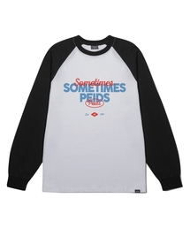 PD サムタイム ラグラン長袖Tシャツ 4Color